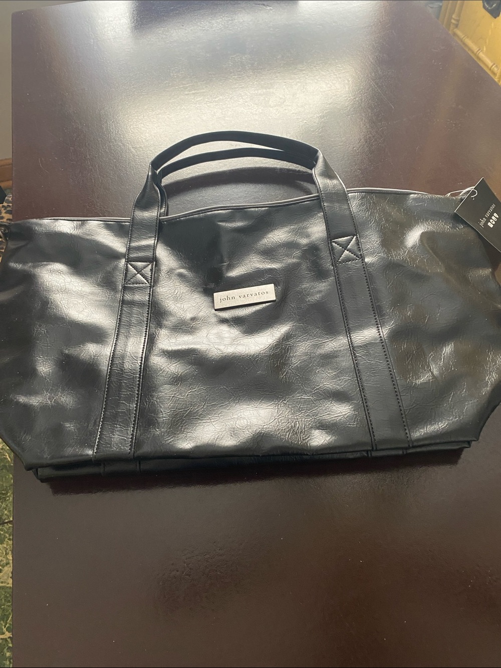 John Varvatos Black  Weekend Tote